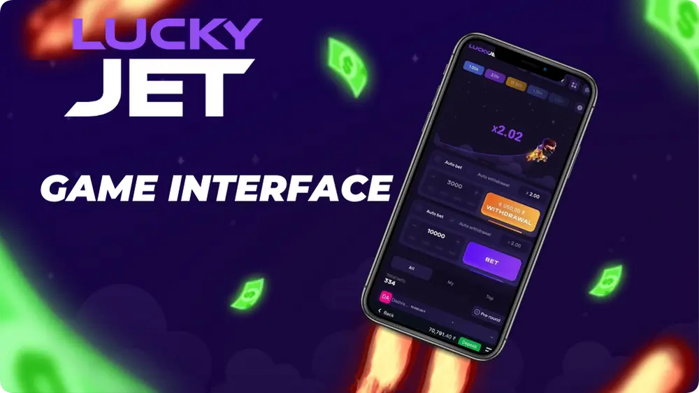 Interface do Jogo Lucky Jet