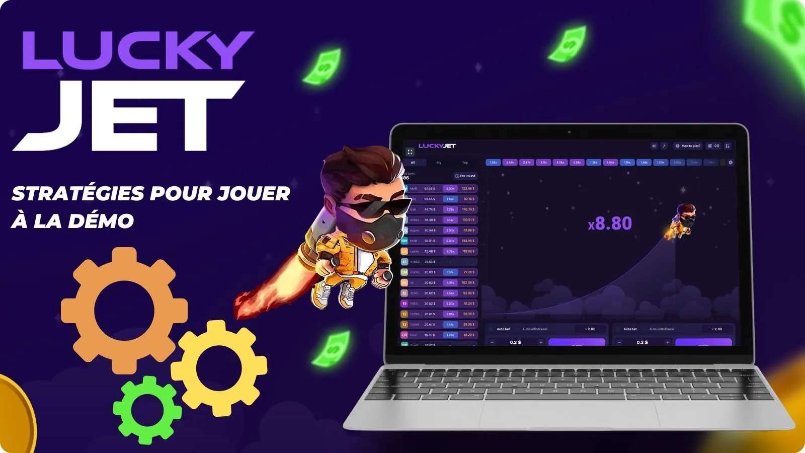 Stratégies pour jouer à la démo de Lucky Jet 1Win