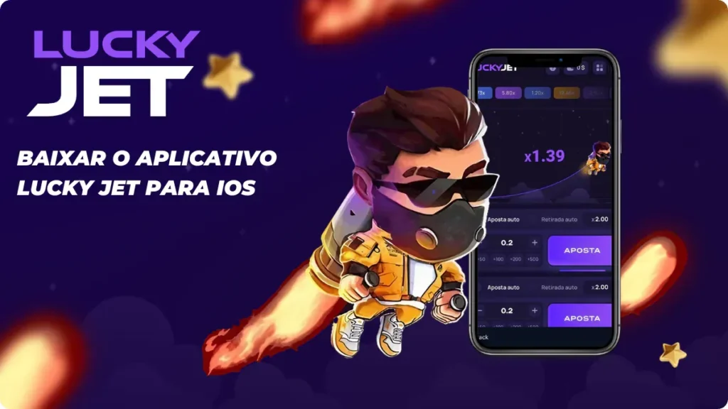 Interface da aplicação iOS para a Lucky Jet