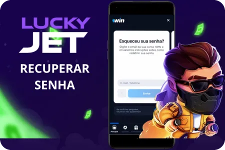 Recuperar senha do Lucky Jet