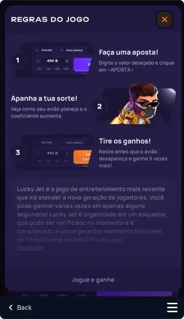 Regras do jogo Lucky Jet