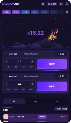 Lucky Jet In-Game